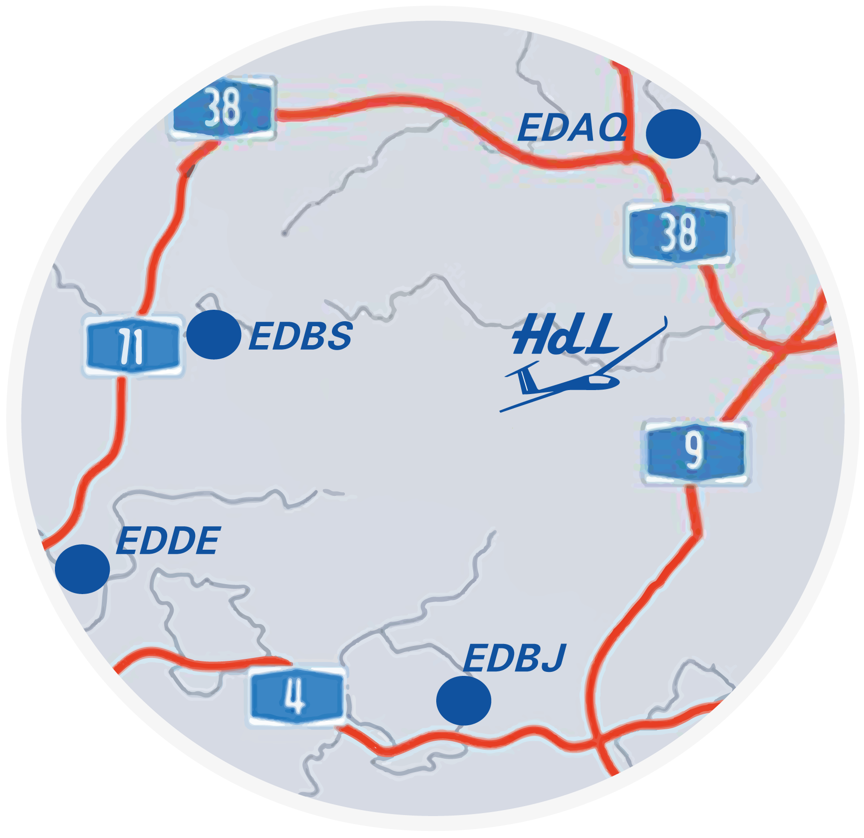 Anfahrt HdL mit dem Flugzeug